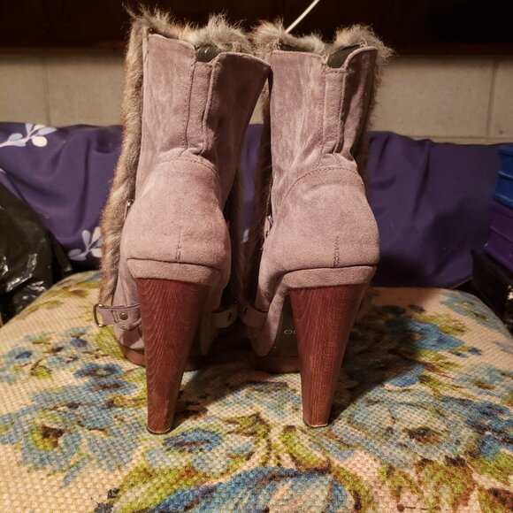 Aldo ankle boots with fur - Picture 4 of 14